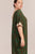 שמלת גלביה מנומרת חום/ירוק